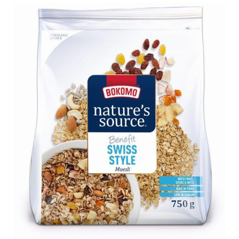 Bokomo Nature's Source Swiss Style - 750g